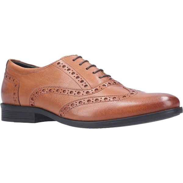 Hush Puppies Oaken Brogue Snörskor i Läder för Herrar, Storlek 6 UK, Mörkbrun Dark Brown 6 UK