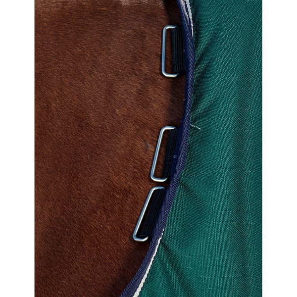 Weatherbeeta Comfitec Plus Dynamic Standard-Neck Logo Hästtäcke Forest Green/Navy 5´ 6