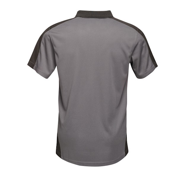 Regatta Mens Contrast Coolweave Polo Shirt XXL Seal Grey/Black Seal Grey/Black XXL