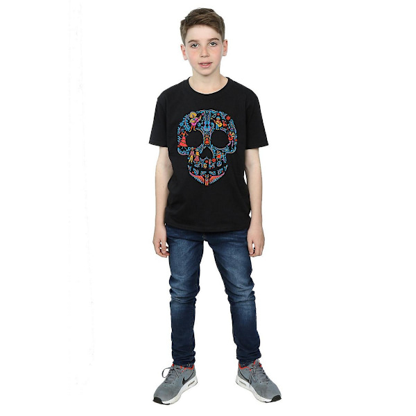 Coco Boys Skull Bomull T-shirt 7-8 år Marinblå Navy Blue 7-8 Years