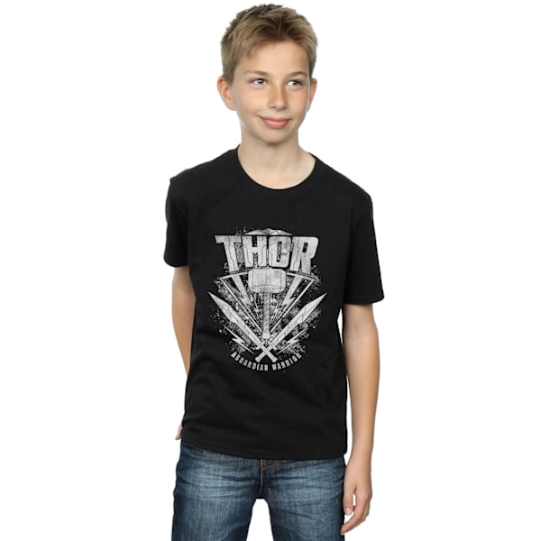 Thor: Ragnarok Boys Hammer Cotton Logo T-Shirt 5-6 år Svart Black 5-6 Years