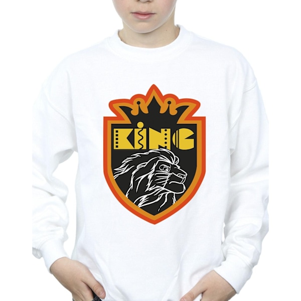 Disney Boys The Lion King Crest Sweatshirt 3-4 år Vit White 3-4 Years