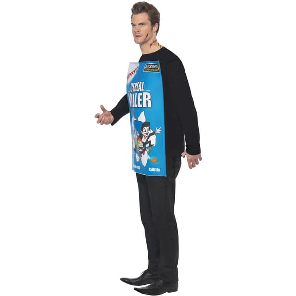 Smiffys Cereal Killer-kostym för män, One Size, Blå Blue One Size