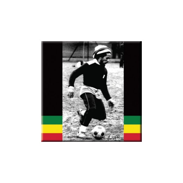 Bob Marley fotboll Kylskåpsmagnet En one size mångfärgad Multicoloured One Size
