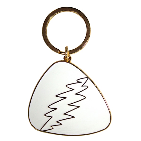 Grateful Dead Plektrum Nyckelring One Size Vit White One Size