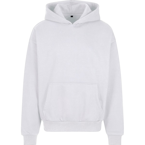 Bygg ditt varumärke Herr Oversized Hoodie 5XL Vit White 5XL