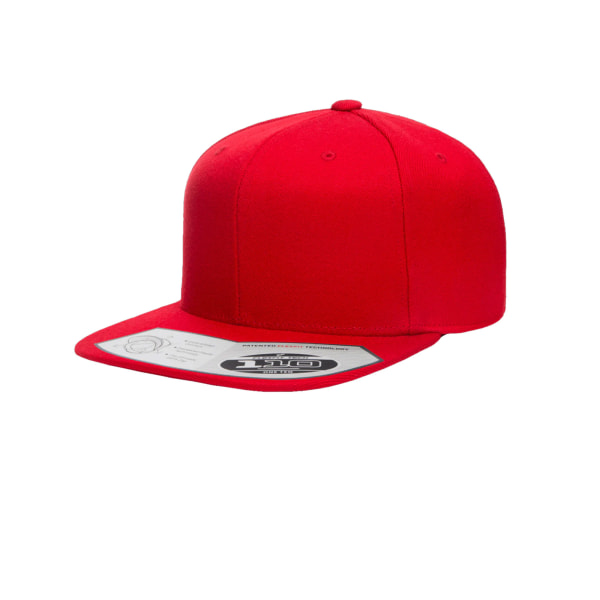 Yupoong Flexfit Unisex 110 Plain Fitted Snapback Cap En one size R Red One size
