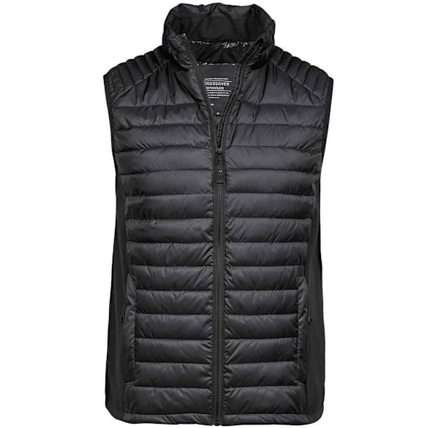 Tee Jays Herr Crossover Quilted Gilet XXL Svart Black XXL