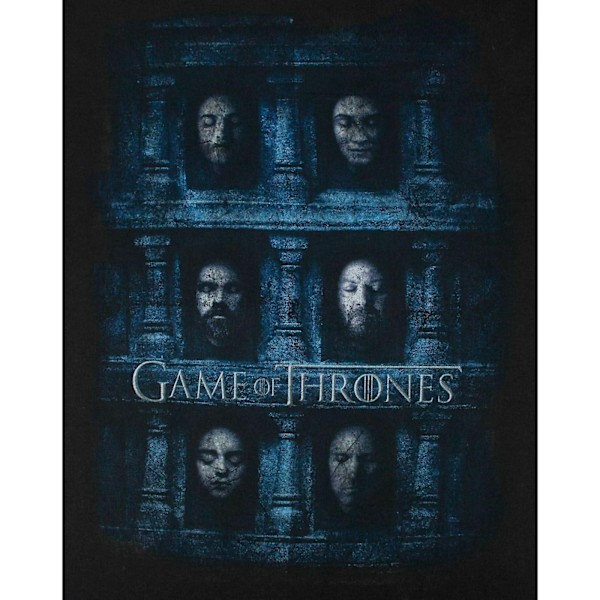 Game Of Thrones Dam/Kvinnor Hall Of Faces T-Shirt XXL Svart Black XXL