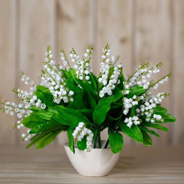 Hill Interiors Liljekonvalj Konstgjord Blomma One Size Wh White/Green One Size