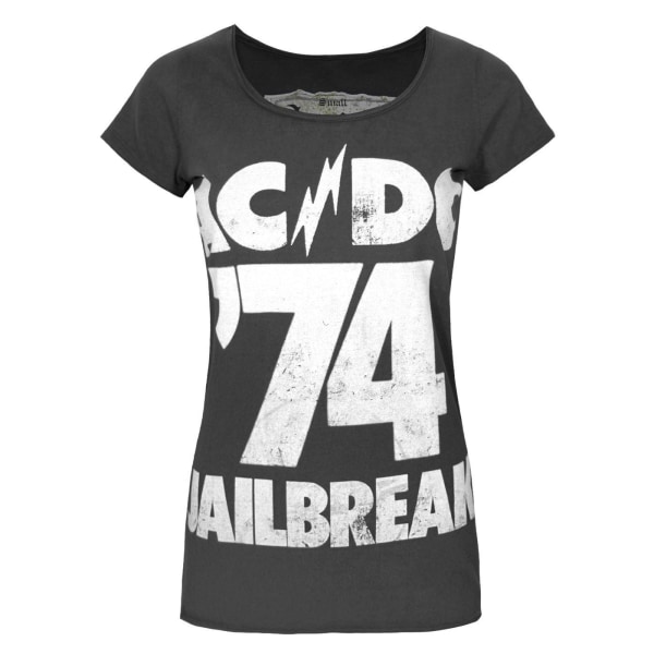 Förstärkt Dam/Dam AC/DC Jailbreak 74 T-Shirt S Charcoal Charcoal S