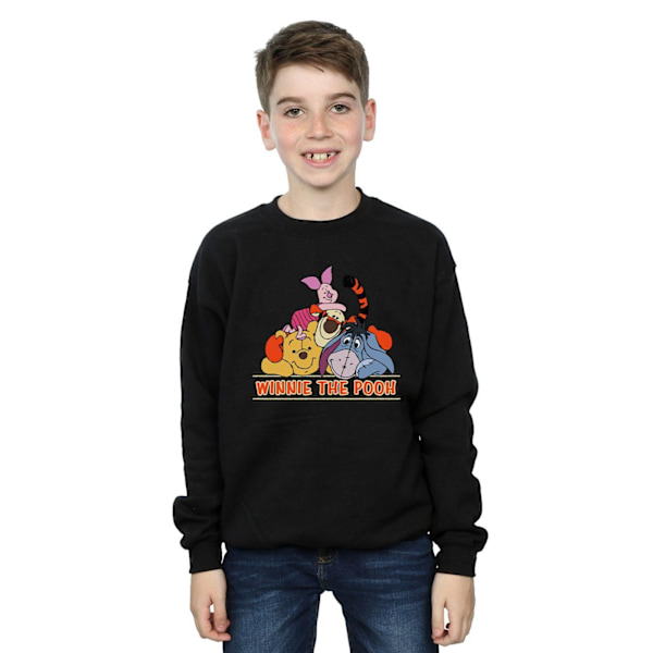 Disney Boys Winnie The Pooh Group Sweatshirt 3-4 år Svart Black 3-4 Years