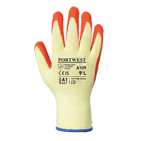Portwest Unisex Adult A109 Grip Gloves XL Orange Orange XL