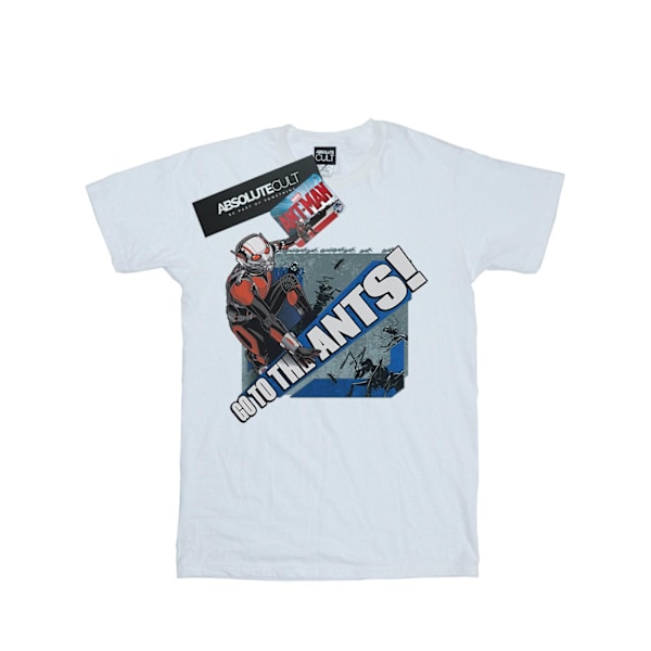 Marvel Boys Ant-Man Go To The Ants T-Shirt 7-8 År Vit White 7-8 Years