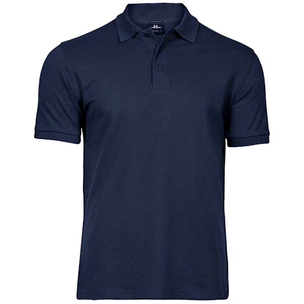 Tee Jays Lyxig Stretch Pikétröja för Män 4XL Marinblå Navy 4XL