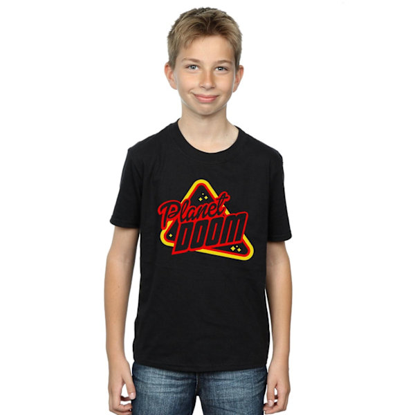 Ready Player One Boys Planet Doom Logo T-shirt 7-8 år Svart Black 7-8 Years