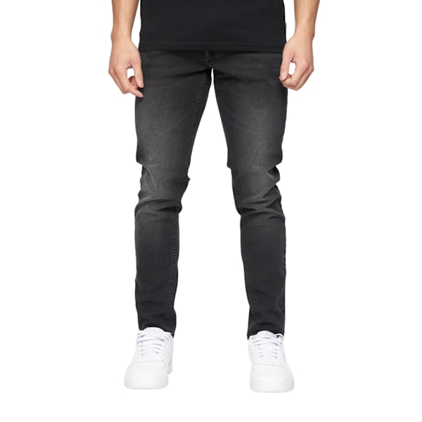 Crosshatch Buraca Slim Jeans 32R Svart Tvätt Black Wash 32R