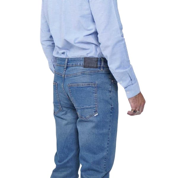 Firetrap Herr Rom Raka Jeans i Bomull 32S Mellantvätt Mid Wash 32S