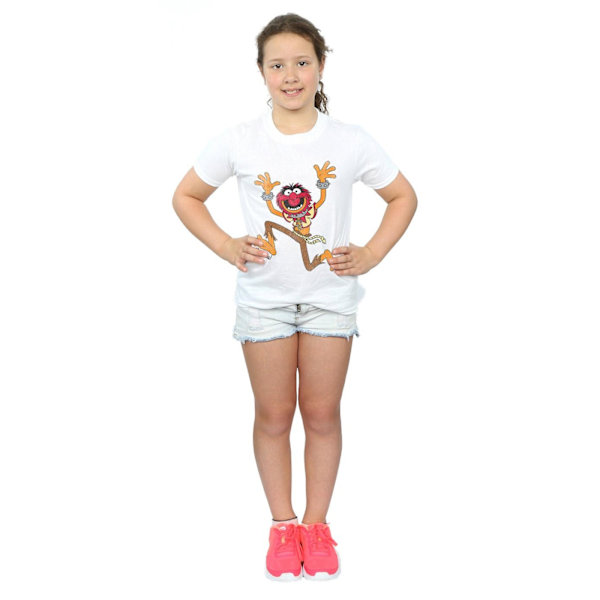 The Muppets Girls Classic Animal T-Shirt 7-8 år Vit White 7-8 Years