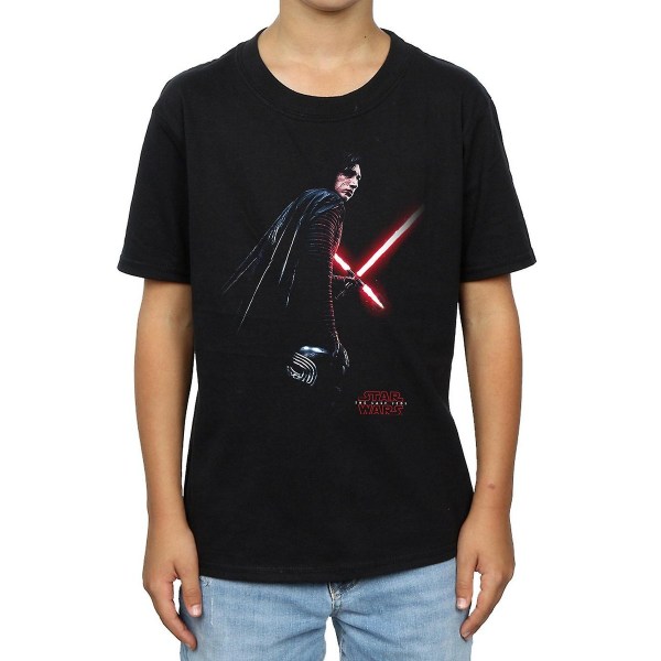 Star Wars: The Last Jedi Boys Kylo Ren Shadow Cotton T-shirt 9- Black 9-11 Years