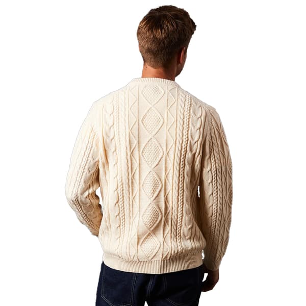 Burton Herr Cable Stickad Rundhalsad Tröja M Off White Off White M