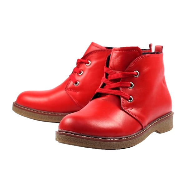 Lunar Womens/Ladies Claire II Läder Ankel Boots 8 UK Röd Red 8 UK