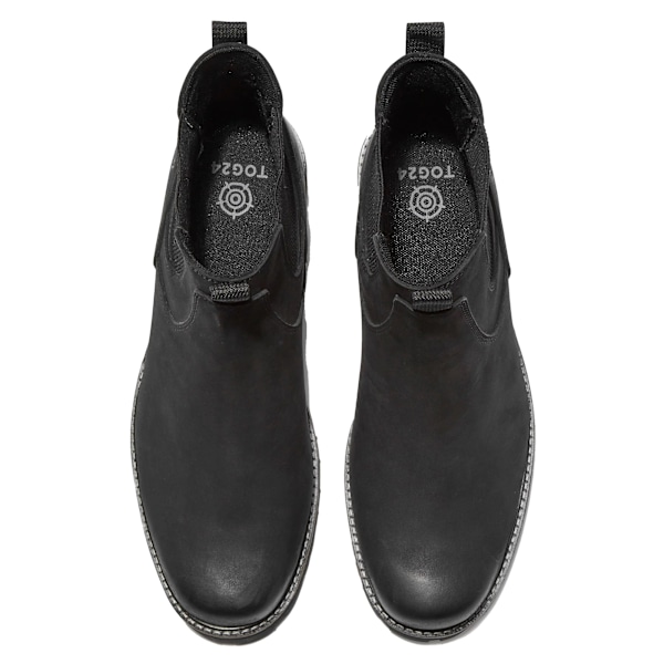TOG24 Herr Highway Läder Chelsea Boots 10 UK Svart Black 10 UK