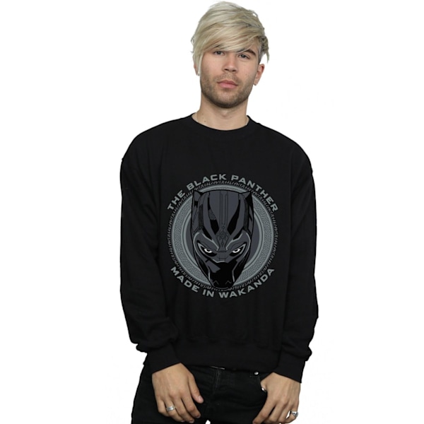 Marvel Herr Svart Panter Made in Wakanda Sweatshirt M Svart Black M