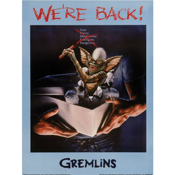 Gremlins We´re Back Pappersaffisch 40cm x 30cm Flerfärgad Multicoloured 40cm x 30cm