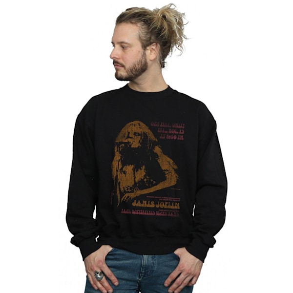 Janis Joplin Herr Madison Square Garden Sweatshirt L Svart Black L