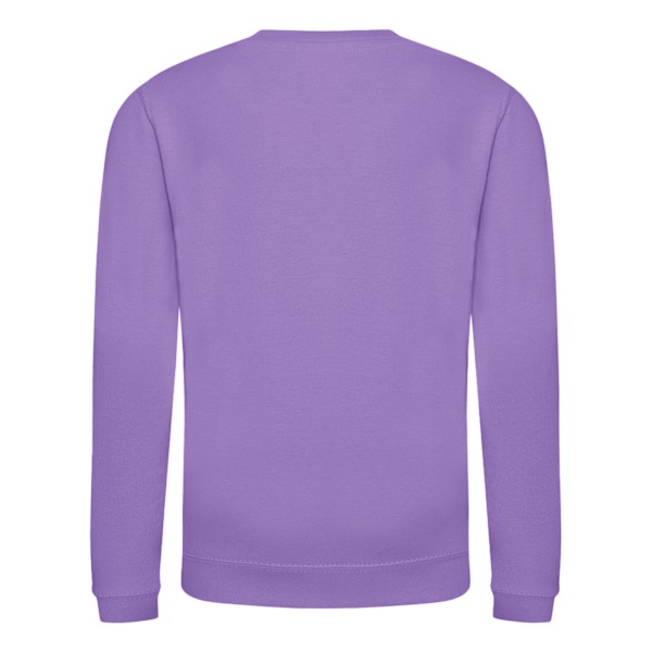 AWDis Just Hoods Barn/Barn Plain Crew Neck Sweatshirt 5-6 Digital Lavender 5-6 Years