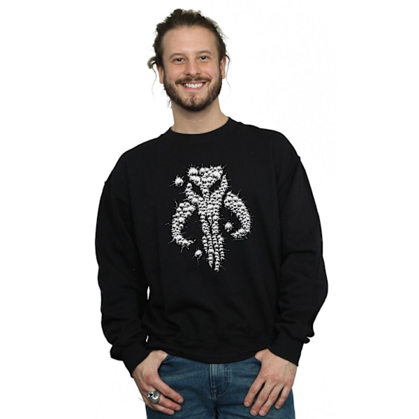 Star Wars Herr The Mandalorian Blaster Skull Sweatshirt 4XL Svart Black 4XL