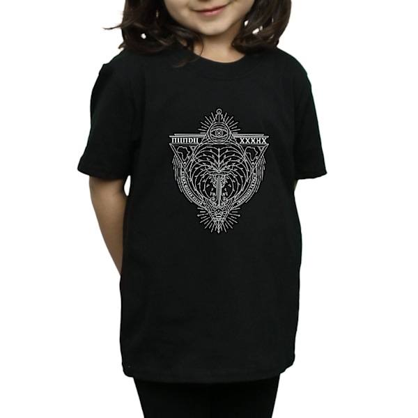 Fantastiska vidunder Girls Wizard Killer Icon Bomull T-shirt 5-6 år Black 5-6 Years