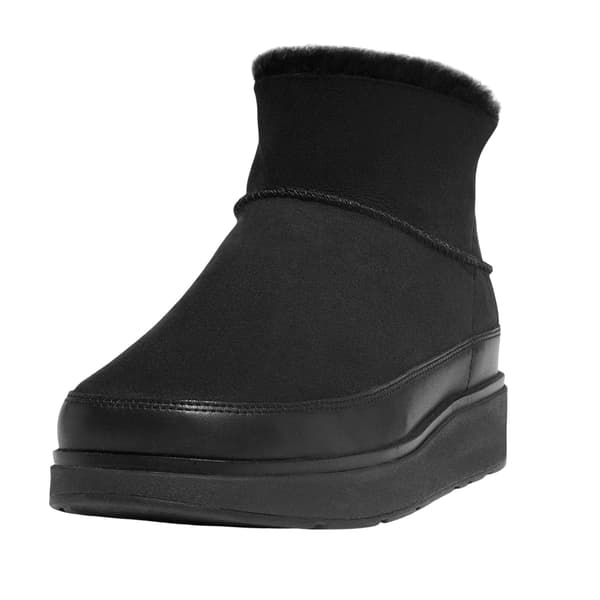 Fit Flop Dam/Dam Gen-FF Ultra Mini Doubleface Shearling A Black 4 UK