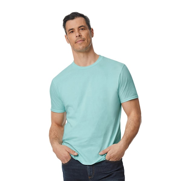 Gildan Unisex Vuxen Enzymbelagd T-shirt L Teal Ice Teal Ice L