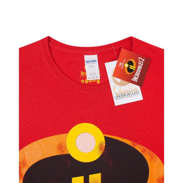 The Incredibles 2 Kvinnor/Dam T-shirt Liten Röd Red Small