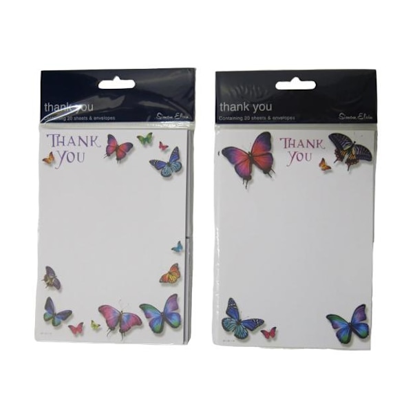 Simon Elvin Tackkort i papper (20-pack) One Size Vit/Flerfärgad White/Multicoloured One Size