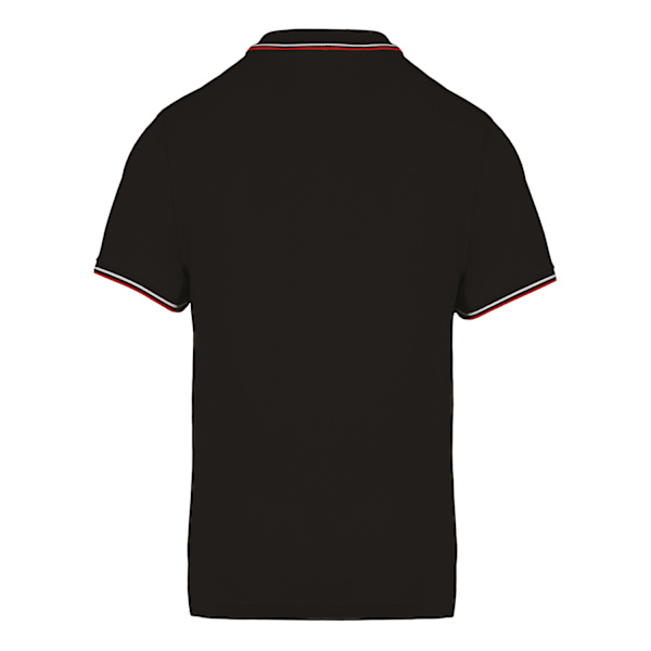 Kariban Herr Kontrastfärgad Kortärmad Poloskjorta 3XL Svart Black 3XL