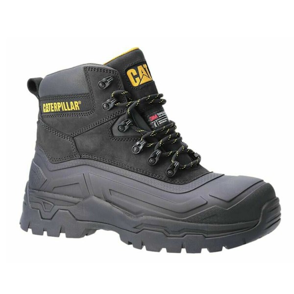 Caterpillar Mens Typhoon SBH Lädersäkerhetskängor 9 UK Svart/Gul Black/Yellow 9 UK