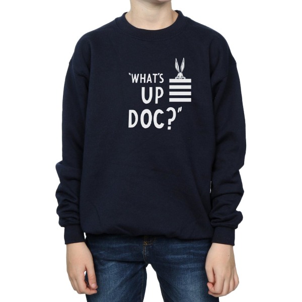 Looney Tunes Boys Bugs Bunny What´s Up Doc Stripes Sweatshirt 5 Navy Blue 5-6 Years