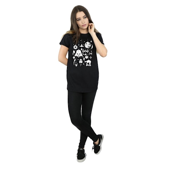 Star Wars Dam/Damer Juldekorationer Bomull Boyfriend Black L