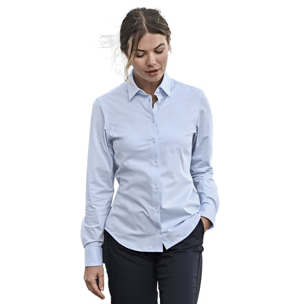 Tee Jays Dam Stretchskjorta S Ljusblå Light Blue S