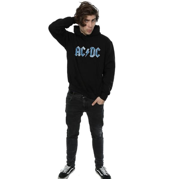 AC/DC Herr Ice Logo Bomullströja XL Svart Black XL