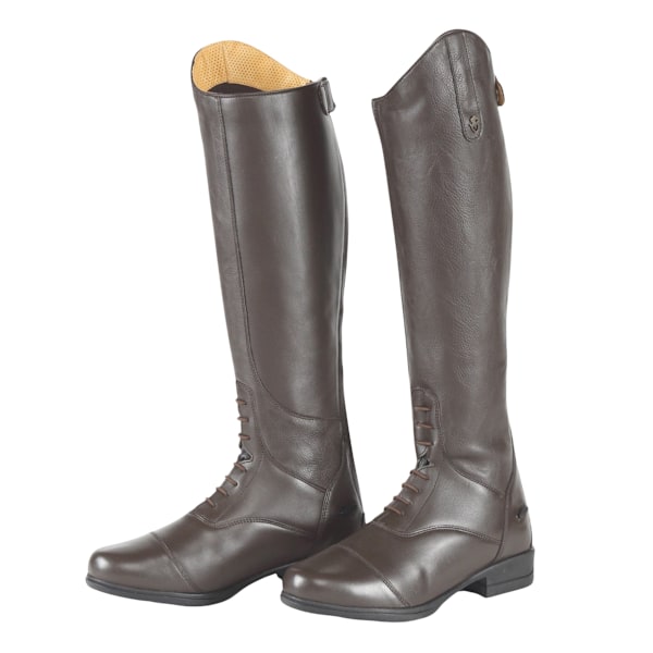 Moretta Dam/Dam Gianna Läder Långa Ridstövlar 8 UK Extra-Slim Brun Brown 8 UK Extra-Slim