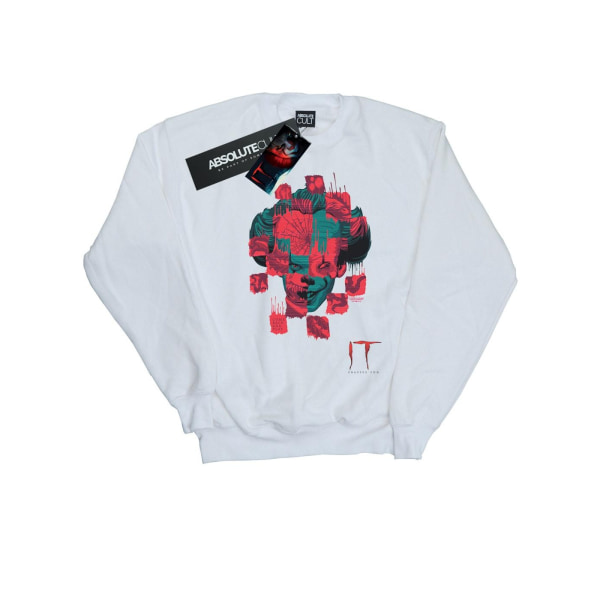 It Chapter 2 Herr Pennywise Face Collage Sweatshirt 5XL Vit White 5XL