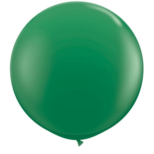 Qualatex 5 tum enkla latexpartyballonger (förpackning om 100) (48 färger) Green One Size