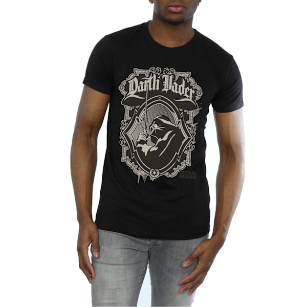 Star Wars Retro Darth Vader T-shirt för män M Svart Black M