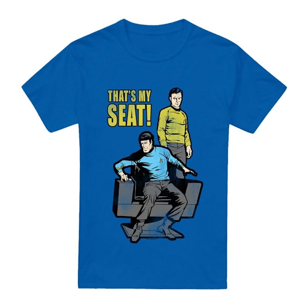 Star Trek Herr My Seat T-Shirt L Kungsblå Royal Blue L