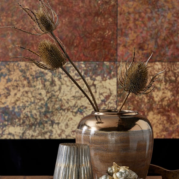 Hill Interiors Tistel Konstgjord Blomma Trippel En Storlek Brun Brown One Size