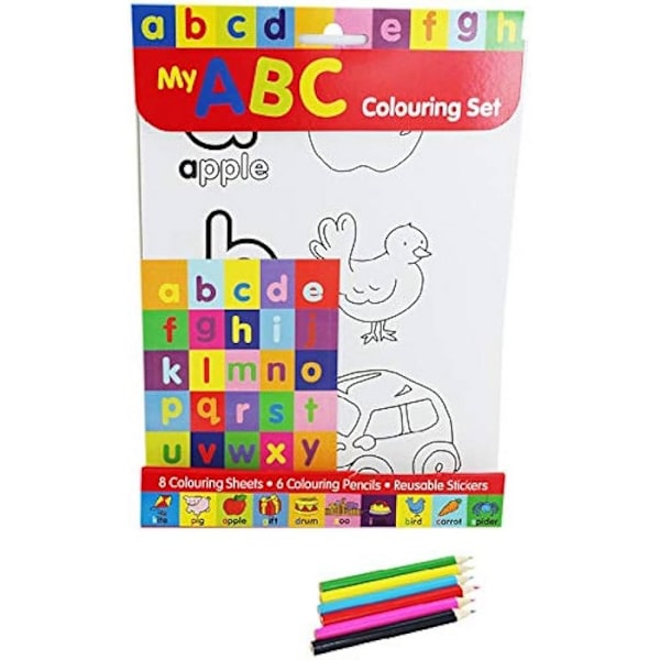 Alligator Min ABC Målarset One Size Flerfärgad Multicoloured One Size